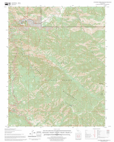 US Forest Service - Topo Junipero Serra Peak, CA FSTopo Legacy digital map