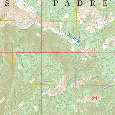 US Forest Service - Topo Junipero Serra Peak, CA FSTopo Legacy digital map