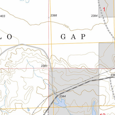 US Forest Service - Topo Kadoka, SD FSTopo Legacy digital map