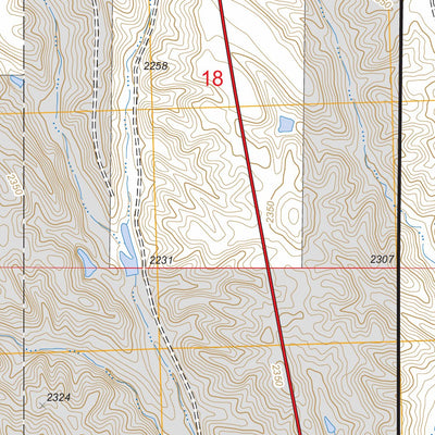 US Forest Service - Topo Kadoka, SD FSTopo Legacy digital map