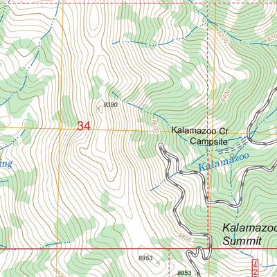 US Forest Service - Topo Kalamazoo Summit, NV FSTopo Legacy digital map