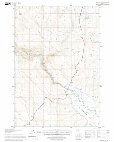US Forest Service - Topo Keating NW, OR FSTopo Legacy digital map