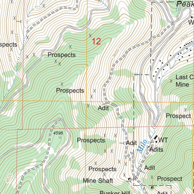 US Forest Service - Topo Kellogg West, ID FSTopo Legacy digital map