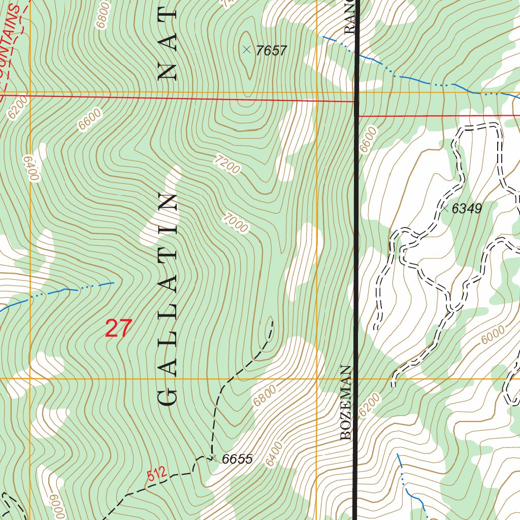 Kely Map Kelly Creek, MT FSTopo Legacy Map by US Forest Service - Topo | Avenza Maps
