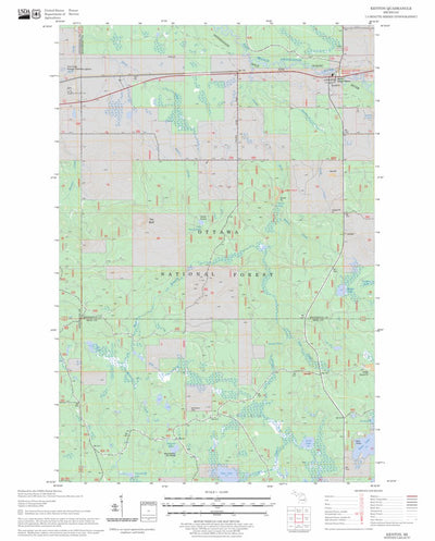 US Forest Service - Topo Kenton, MI FSTopo Legacy digital map