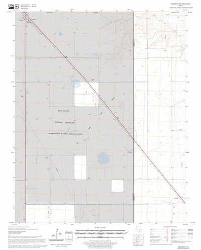 US Forest Service - Topo Kerrick, TX FSTopo Legacy digital map