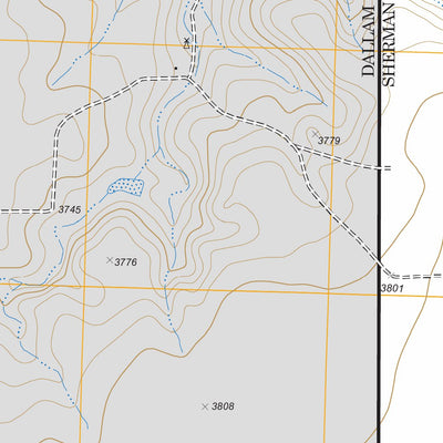 US Forest Service - Topo Kerrick, TX FSTopo Legacy digital map