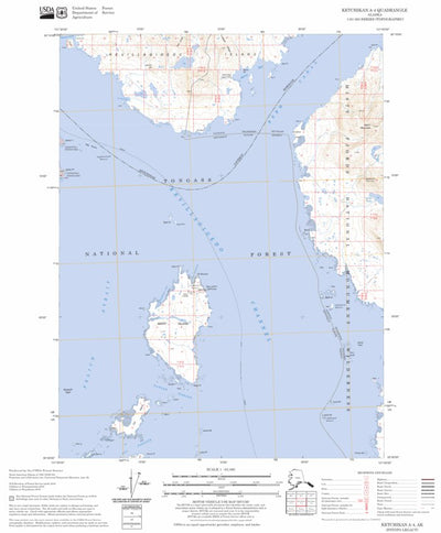 US Forest Service - Topo Ketchikan A-4, AK FSTopo Legacy digital map