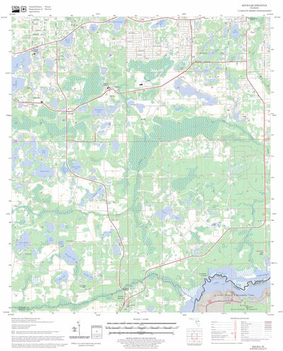 US Forest Service - Topo Keuka, FL FSTopo Legacy digital map