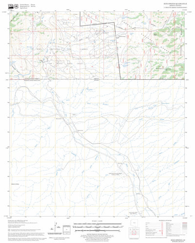 US Forest Service - Topo Kino Springs, AZ FSTopo Legacy digital map