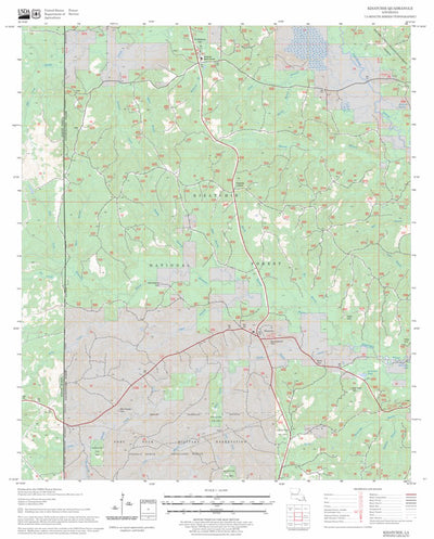 US Forest Service - Topo Kisatchie, LA FSTopo Legacy digital map