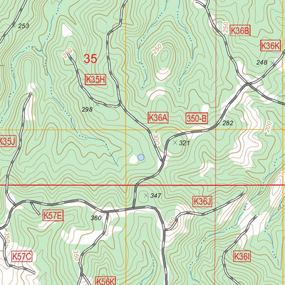US Forest Service - Topo Kisatchie, LA FSTopo Legacy digital map