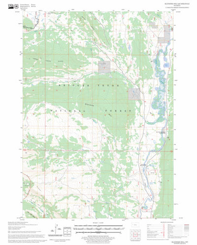 US Forest Service - Topo Klondike Hill, WY FSTopo Legacy digital map