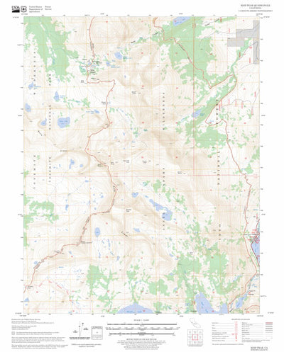 US Forest Service - Topo Koip Peak, CA FSTopo Legacy digital map