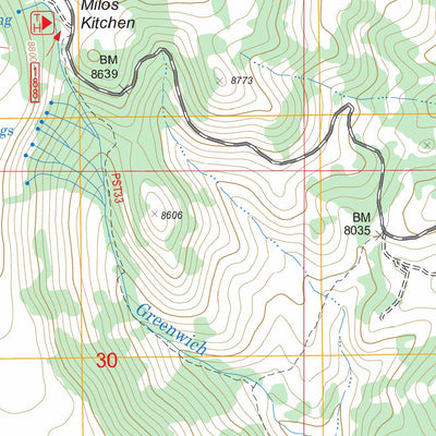 US Forest Service - Topo Koosharem, UT FSTopo Legacy digital map