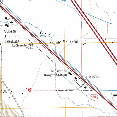 US Forest Service - Topo La Grande, OR FSTopo Legacy digital map