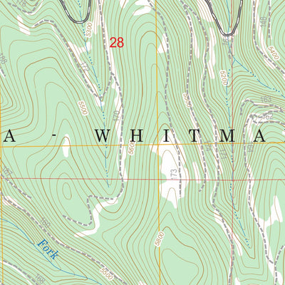 US Forest Service - Topo La Grande Reservoir, OR FSTopo Legacy digital map