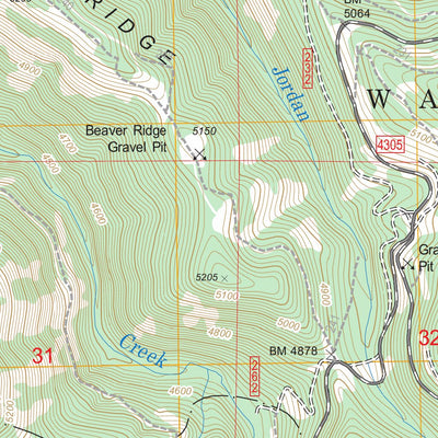 US Forest Service - Topo La Grande Reservoir, OR FSTopo Legacy digital map