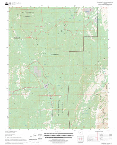 US Forest Service - Topo La Madre Spring, NV FSTopo Legacy digital map