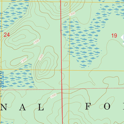 US Forest Service - Topo Lake Agnes, MN FSTopo Legacy digital map