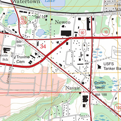 US Forest Service - Topo Lake City East, FL FSTopo Legacy digital map