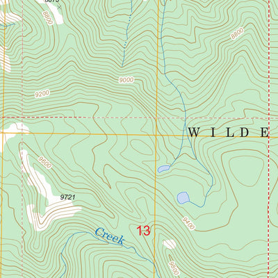 US Forest Service - Topo Lake Creek, WY FSTopo Legacy digital map