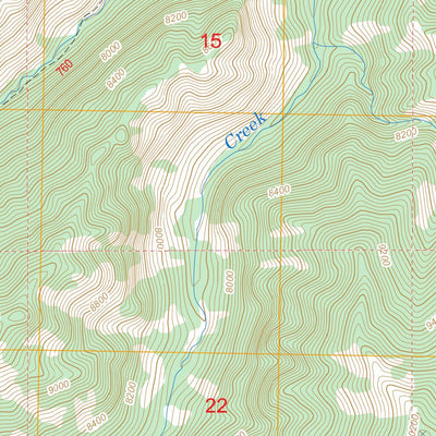 US Forest Service - Topo Lake Creek, WY FSTopo Legacy digital map