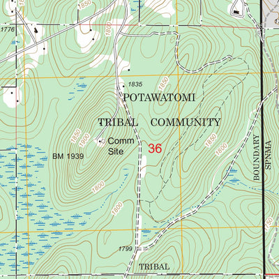 US Forest Service - Topo Lake Lucerne, WI FSTopo Legacy digital map