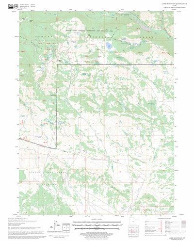 US Forest Service - Topo Lake Mountain, UT FSTopo Legacy digital map