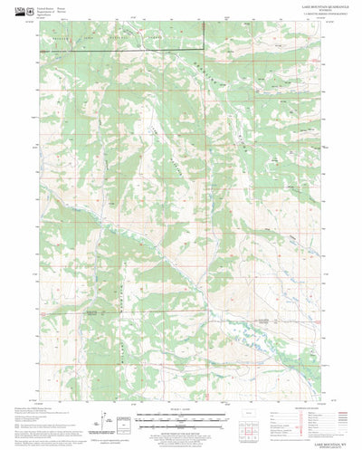 US Forest Service - Topo Lake Mountain, WY FSTopo Legacy digital map