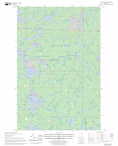 US Forest Service - Topo Lake Polly, MN FSTopo Legacy digital map