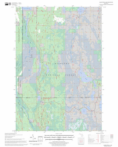 US Forest Service - Topo Lake Stella, MI FSTopo Legacy digital map
