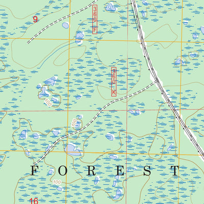 US Forest Service - Topo Lake Talquin SE, FL FSTopo Legacy digital map