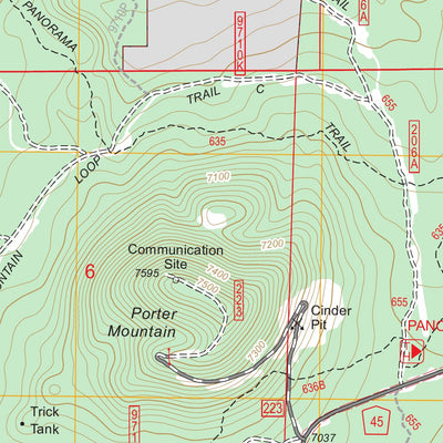 US Forest Service - Topo Lakeside, AZ digital map