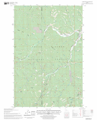 US Forest Service - Topo Lamb Peak, ID FSTopo Legacy digital map