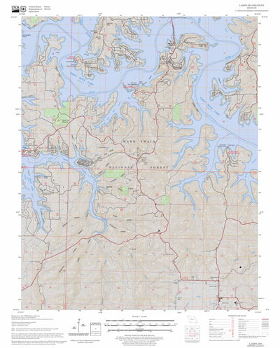 US Forest Service - Topo Lampe, MO FSTopo Legacy digital map
