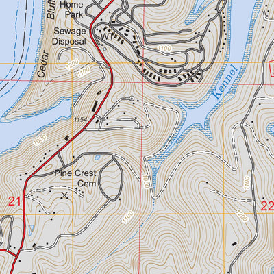 US Forest Service - Topo Lampe, MO FSTopo Legacy digital map