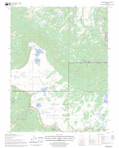 US Forest Service - Topo Lands End, CO FSTopo Legacy digital map