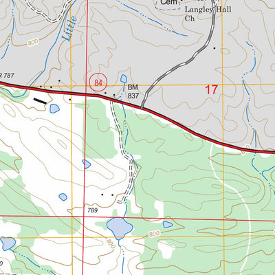 US Forest Service - Topo Langley, AR FSTopo Legacy digital map