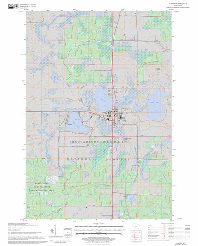 US Forest Service - Topo Laona, WI FSTopo Legacy digital map