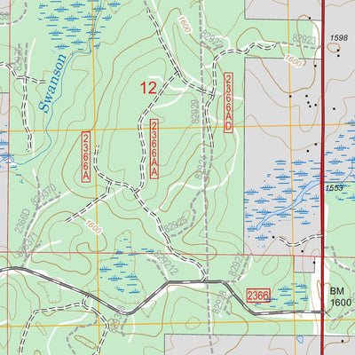 US Forest Service - Topo Laona, WI FSTopo Legacy digital map