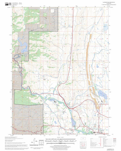 US Forest Service - Topo Laporte, CO FSTopo Legacy digital map