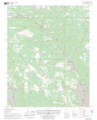 US Forest Service - Topo Las Tablas, NM FSTopo Legacy digital map