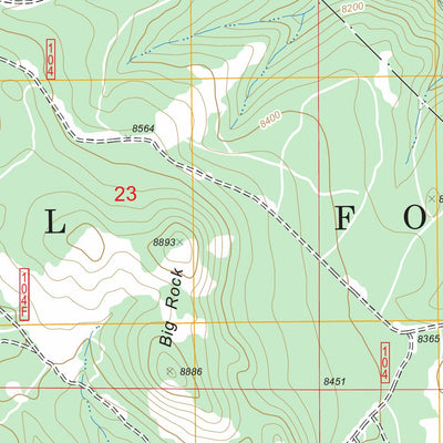 US Forest Service - Topo Las Tablas, NM FSTopo Legacy digital map
