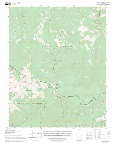 US Forest Service - Topo Latir Peak, NM FSTopo Legacy digital map