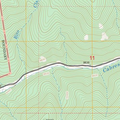 US Forest Service - Topo Latir Peak, NM FSTopo Legacy digital map