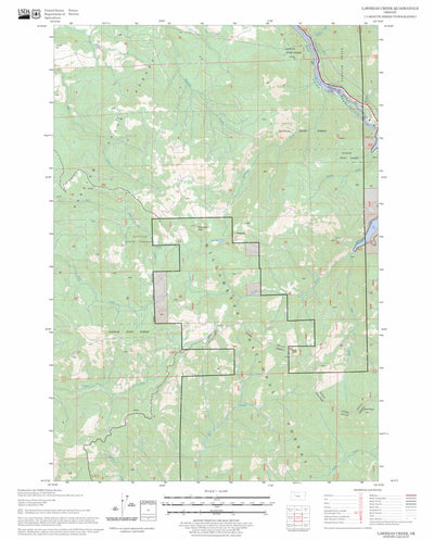 US Forest Service - Topo Lawhead Creek, OR FSTopo Legacy digital map