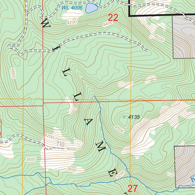 US Forest Service - Topo Lawhead Creek, OR FSTopo Legacy digital map