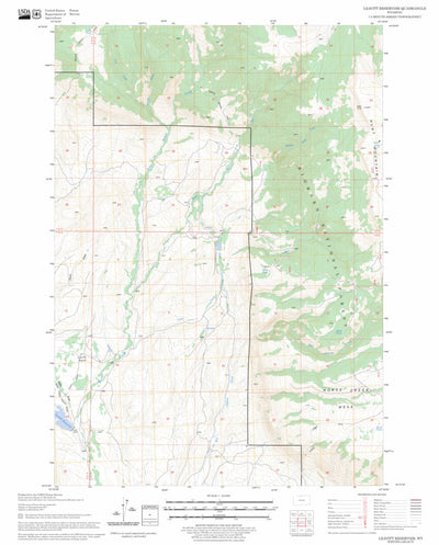 US Forest Service - Topo Leavitt Reservoir, WY FSTopo Legacy digital map