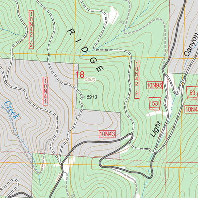 US Forest Service - Topo Leek Spring Hill, CA FSTopo Legacy digital map